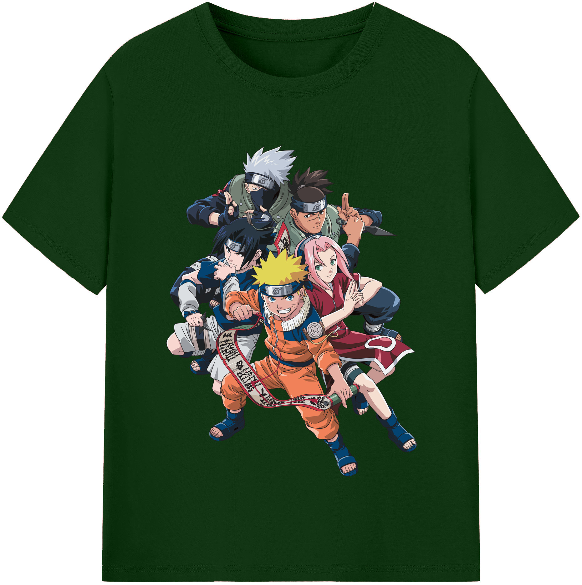 （画像用） NARUTO -ナルト- うずまき ナルト Uzumaki Naruto 綿100％半袖Tシャツ（フロントプリント）